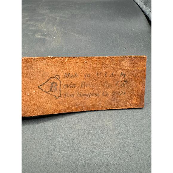 Vintage Bevin Bros. Christmas Jingle Bells on Red Leather Strap - Picture 6 of 8